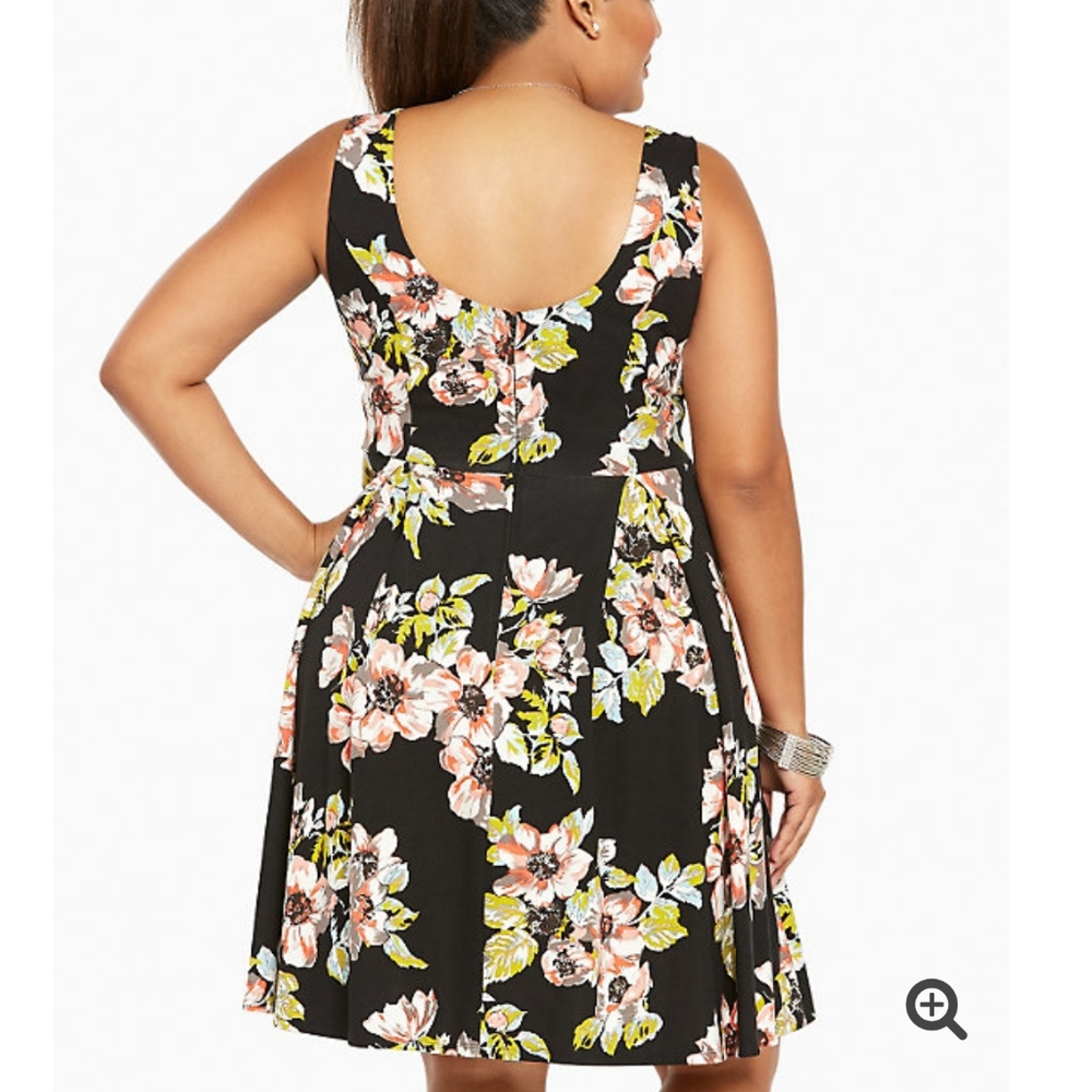 NWT Torrid 26W floral skater dress - Picture 4 of 6